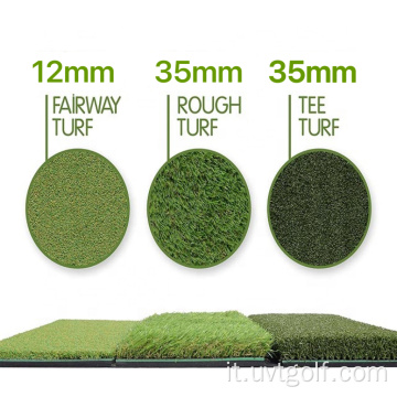 Aiuti di formazione a scheggiatura 3 in 1 tappetino a erba pieghevole in 1